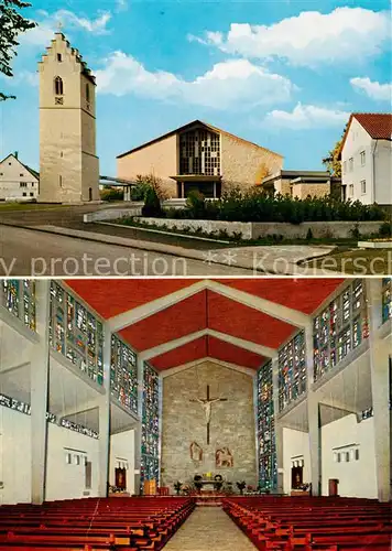 AK / Ansichtskarte 73870968 Gosheim_Wuerttemberg Kath Pfarrkirche Heilig Kreuz Inneres Gosheim Wuerttemberg