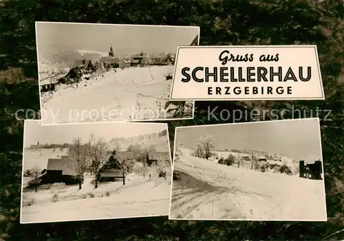 AK / Ansichtskarte  Schellerhau Winterpanorama Schellerhau