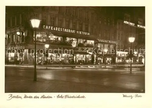 AK / Ansichtskarte  Berlin Unter den Linden Ecke Friedrichstrasse Berlin