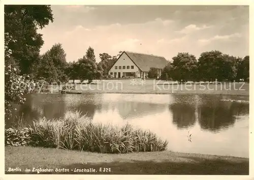 AK / Ansichtskarte  Berlin Englischer Garten Lesehalle Berlin