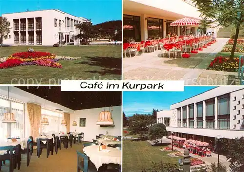 AK / Ansichtskarte  Bad_Endbach Cafe Restaurant im Kurpark Gastraeume Cafeterrasse Bad_Endbach