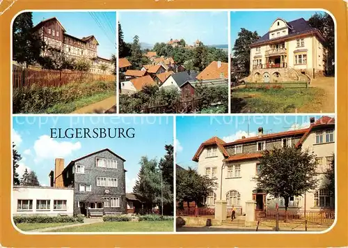 AK / Ansichtskarte 73871044 Elgersburg Reichsbahn Erholungsheim Schloss Kinderheim Adam Kuckhoff Schoeffenhaus HO Gaststaette Thueringer Hof Elgersburg