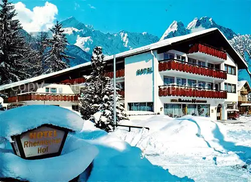 AK / Ansichtskarte  Garmisch-Partenkirchen Hotel Pension Rheinischer Hof Garmisch-Partenkirchen