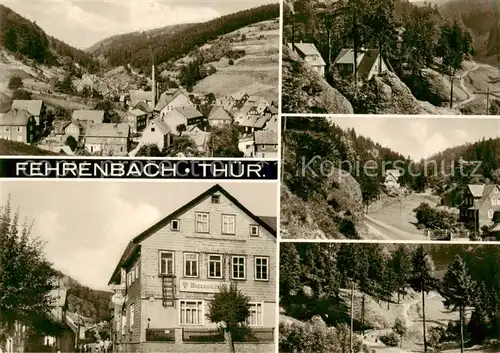 AK / Ansichtskarte 73871076 Fehrenbach_Thueringer_Wald HOG Werraquelle Panorama Teilansichten Fehrenbach_Thueringer_Wald