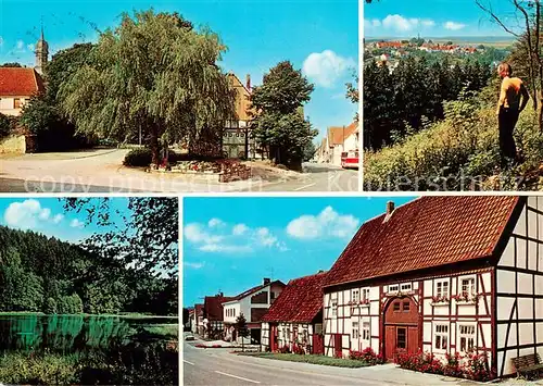 AK / Ansichtskarte  Wuennenberg Ortspartien Weiher Panorama Wuennenberg