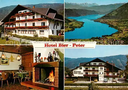 AK / Ansichtskarte 73871089 Bodensdorf_Ossiacher_See_AT Hotel Bier-Peter Gaststube Panorama 