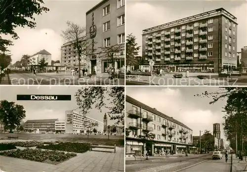 AK / Ansichtskarte 73871129 Dessau-Rosslau Wilhelm Pieck Strasse Teilansichten Dessau-Rosslau