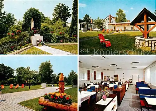 AK / Ansichtskarte  Leimen_Pfalz Haus Maria Tann Gedenkstaette Brunnen Speisesaal Leimen Pfalz