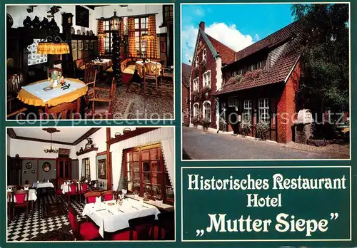 AK / Ansichtskarte 73871151 Seppenrade Historisches Restaurant Hotel MUtter Siepe Gastraeume Seppenrade