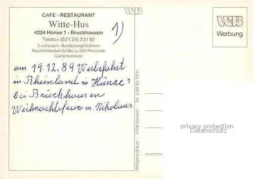 AK / Ansichtskarte 73871165 Bruckhausen_Huenxe Witte Hus Tenne Kaminecke und Kellerkammer Bruckhausen Huenxe