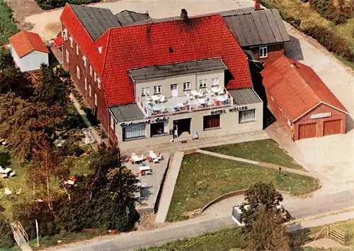 AK / Ansichtskarte  Drochtersen Hotel Mueller Fliegeraufnahme Drochtersen