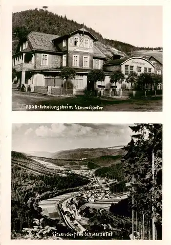 AK / Ansichtskarte  Sitzendorf_Thueringen FDGB Erholungsheim Semmelpeter Panorama Sitzendorf Thueringen