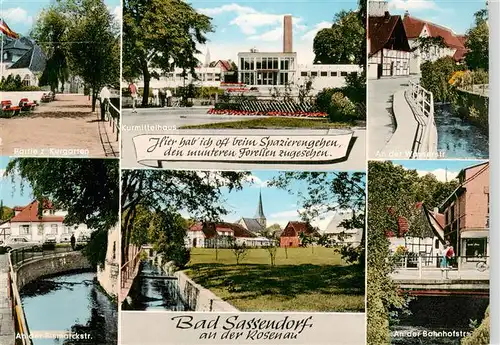 AK / Ansichtskarte 73871246 Bad_Sassendorf Kurgarten Kurmittelhaus Wasserstrasse Bismarckstrasse An der Bahnhofstrasse Bad_Sassendorf