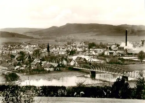 AK / Ansichtskarte  Emmerthal_Niedersachsen Weserpartie Panorama Emmerthal Niedersachsen