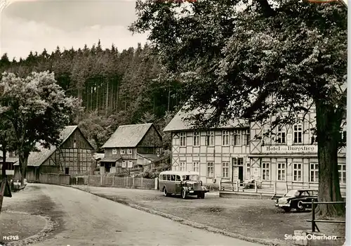 AK / Ansichtskarte  Stiege_Harz Hotel zum Burgstieg