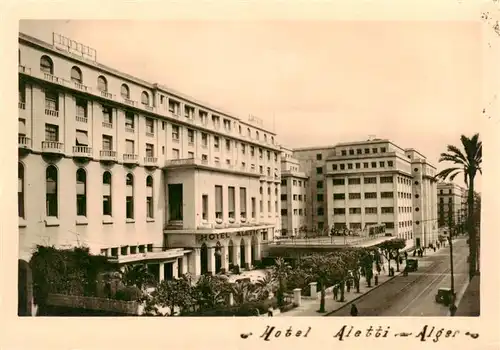 AK / Ansichtskarte  Alger_Algier_Algerie Hotel Aletti 