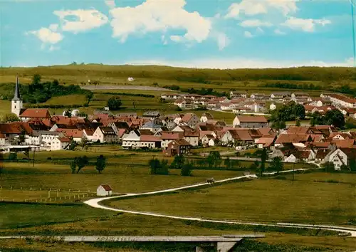 AK / Ansichtskarte  Schluesselfeld Fliegeraufnahme mit Gasthof Storch Schluesselfeld