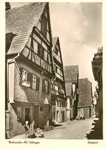 AK / Ansichtskarte  Alt_Tuebingen Bachgasse 