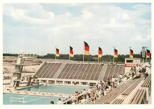 AK / Ansichtskarte 73871354 Leipzig Schwimmstadion an der Stalinallee Leipzig