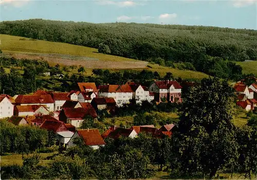 AK / Ansichtskarte 73871361 Breitenbrunn_Odenwald Ortsansicht mit Fremdenpension Rummel und Amend Breitenbrunn Odenwald