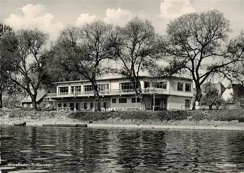 AK / Ansichtskarte  Schierstein_Wiesbaden Bootshaus 