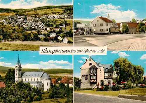 AK / Ansichtskarte 73871400 Langendernbach_Dornburg Panorama Kirche Kessler Markt Hotel 