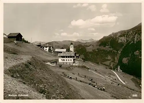 AK / Ansichtskarte  Mathon_GR Teilansicht mit Kirche 