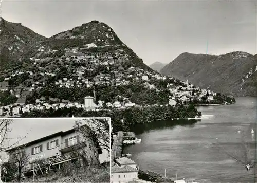 AK / Ansichtskarte  Aldesago_TI Ristorante Pensione Belsito Panorama 