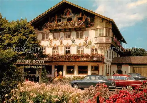 AK / Ansichtskarte  Kochel_See_Bayern Alpengasthof und Hotel Schmied von Kochel 