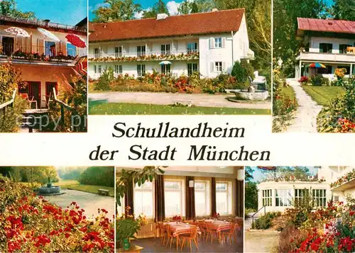 AK / Ansichtskarte  Ambach_Starnbergersee Schullandheim der Stadt Muenchen Teilansichten Ambach_Starnbergersee