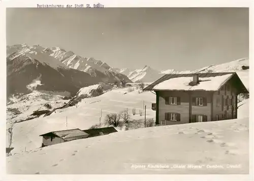 AK / Ansichtskarte  Cumbels_Ilanz_GR Alpines Kinderheim Chalet Miraval 