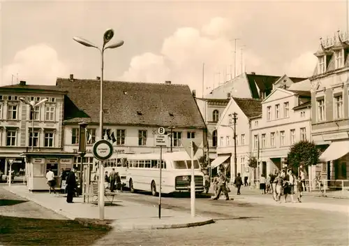 AK / Ansichtskarte  Ueckermuende_Mecklenburg_Vorpommern Karl Marx Platz Ueckermuende_Mecklenburg