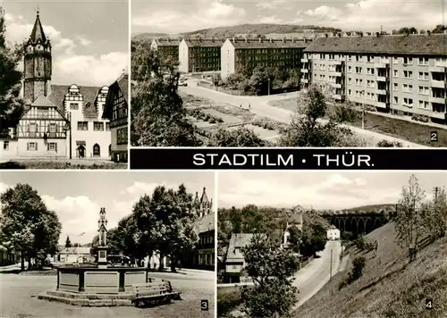 AK / Ansichtskarte  Stadtilm Rathaus Neubauten Marktplatz Viadukt Stadtilm