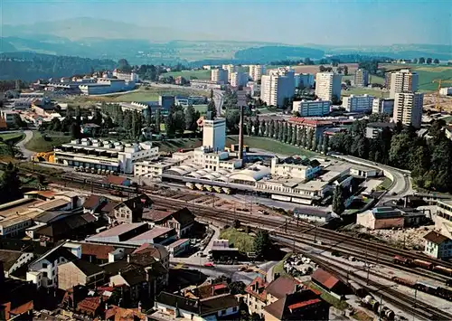 AK / Ansichtskarte  Fribourg__FR Brauerei Cardinal Fliegeraufnahme 