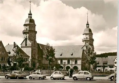 AK / Ansichtskarte  Freudenstadt Marktplatz mit Stadtkirche Freudenstadt