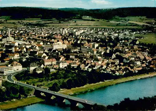 AK / Ansichtskarte  Marktheidenfeld Fliegeraufnahme Mainpartie Marktheidenfeld