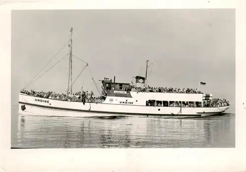 AK / Ansichtskarte  Warnemuende_Ostseebad Fahrgastschiff Undine Warnemuende_Ostseebad