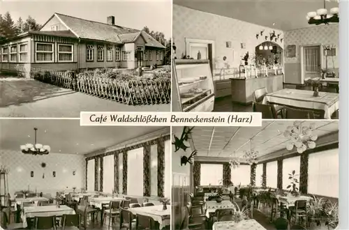 AK / Ansichtskarte 73871660 Benneckenstein_Harz Cafe Waldschloesschen Gastraeume Theke Benneckenstein_Harz