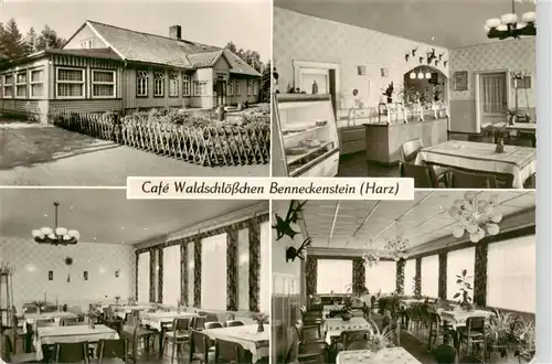 AK / Ansichtskarte  Benneckenstein_Harz Cafe Waldschloesschen Gastraeume Theke Benneckenstein_Harz