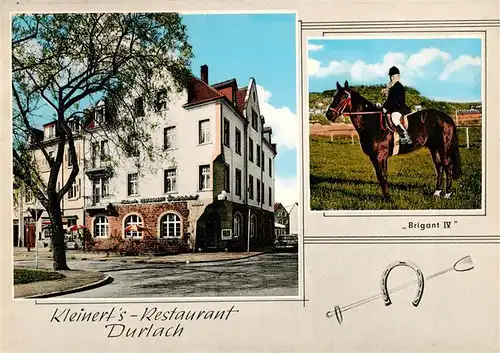 AK / Ansichtskarte 73871674 Durlach Kleinerts Restaurant Hotel Friedrichshof Reiten Durlach