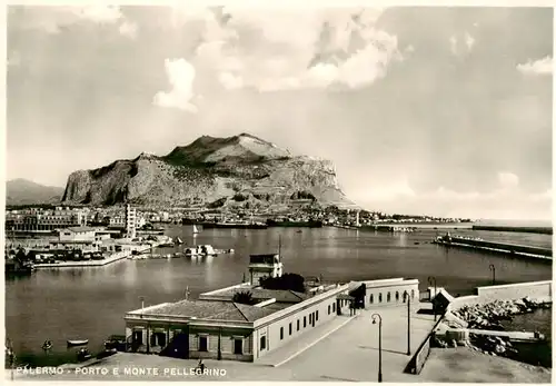 AK / Ansichtskarte  Palermo__Sicilia Porto e Monte Pellegrino Hafen Pellegrinoberg 