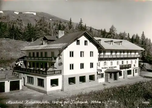 AK / Ansichtskarte  Katschberg_Rennweg_AT Alpenhotel Katschberghoehe mit Tsehaneck 