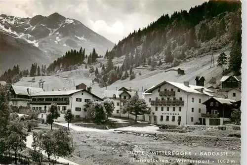 AK / Ansichtskarte  Badgastein_AT Hotel Mitteregger Thermalkuren Wintersport Alpen 