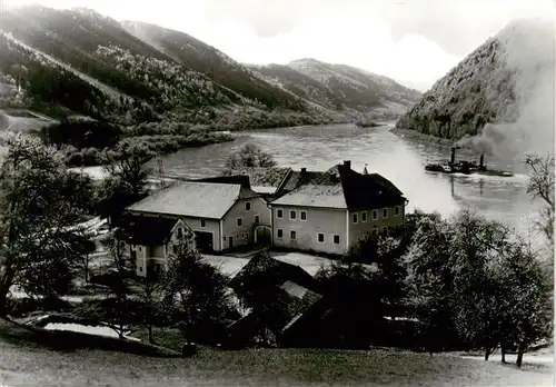 AK / Ansichtskarte  Schloegen_Haibach_Donau_Oberoesterreich_AT Gasthof zur Schloegener Donauschline 