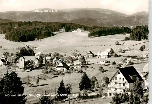 AK / Ansichtskarte  Saig_Schwarzwald Panorama Hoehenluftkurort Blick zum Feldberg Saig Schwarzwald