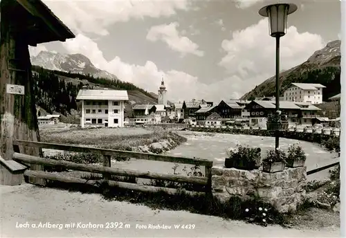 AK / Ansichtskarte  Lech_Vorarlberg Ansicht mit Blick zum Karhorn Lech Vorarlberg