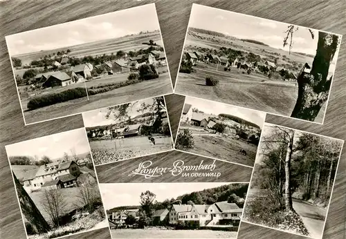 AK / Ansichtskarte 73871799 Langen_Brombach Panorama Teilansichten Waldpartie Langen Brombach