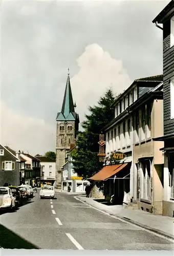 AK / Ansichtskarte 73871824 Burscheid Hauptstrasse Kirche Burscheid