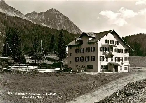 AK / Ansichtskarte  Litzirueti_GR Badener Ferienheim Valbella Alpen 