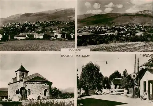 AK / Ansichtskarte  Bourg-Madame_66_Pyrenees-Orientales Panorama Kirche Ortspartie Grenze 